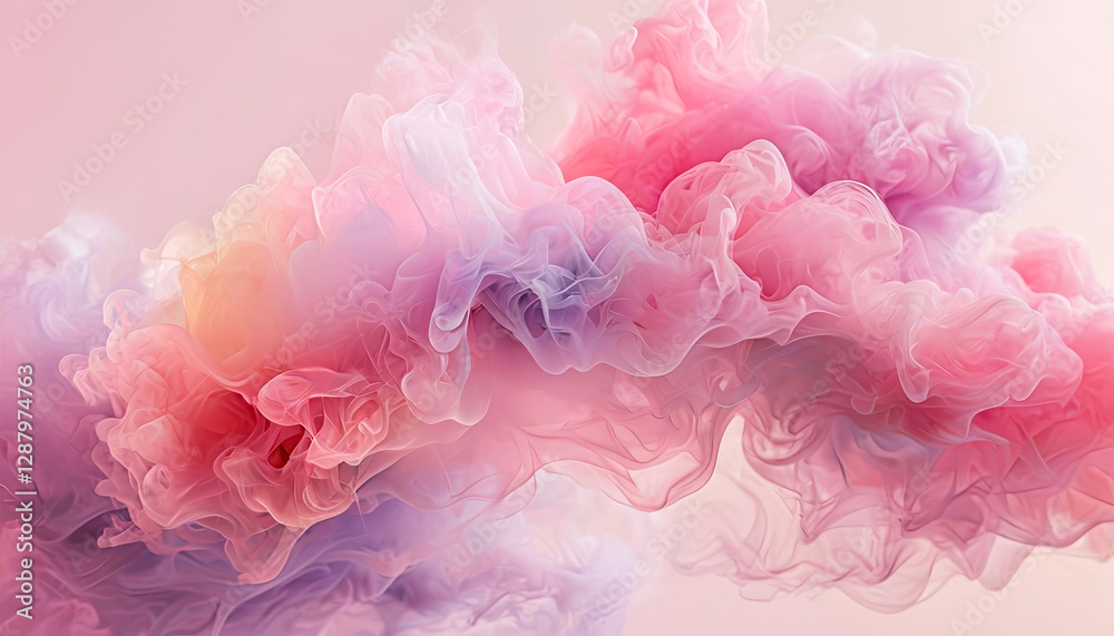 Abstract background of Ethereal Pastel Swirls Abstract background of Ethereal Pastel Swirls