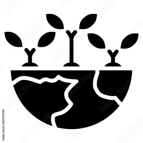 Reforestation  Icon Element For Design