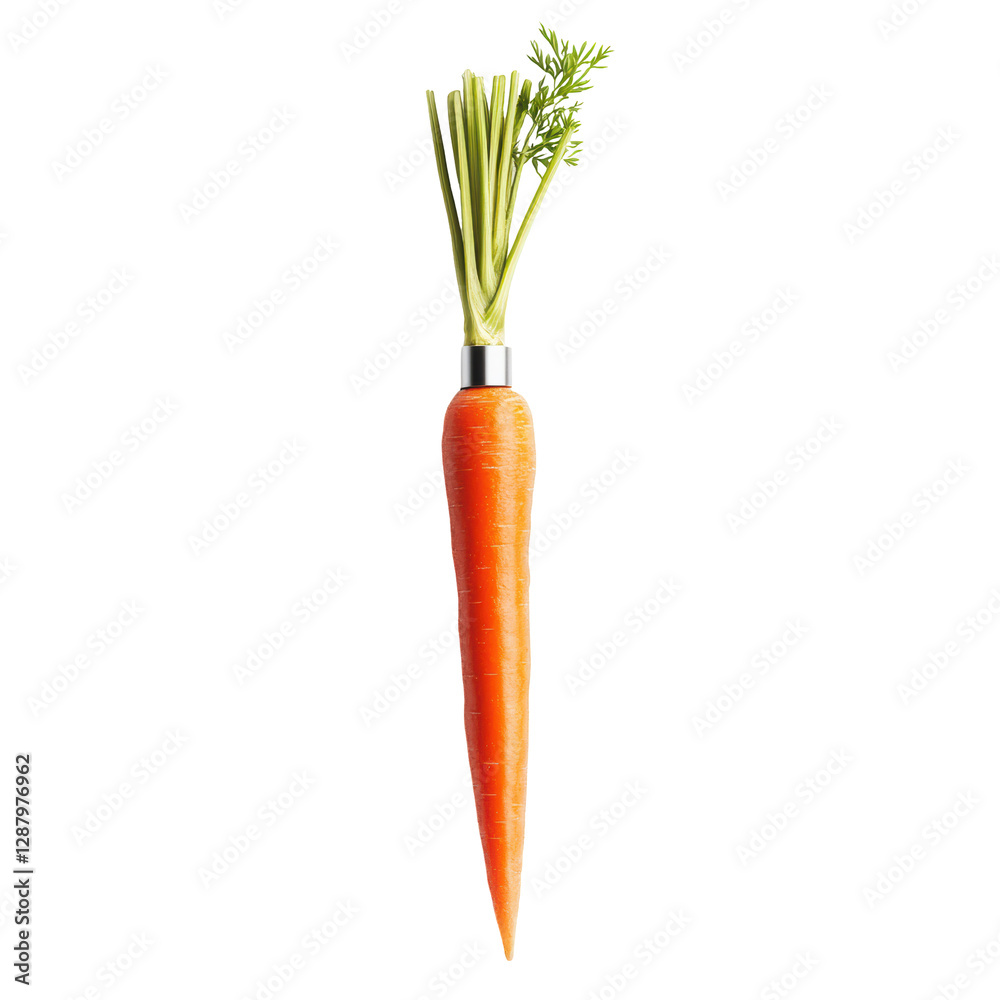 Isolated Conceptual Carrot with Blade Isolated Conceptual Carrot with Blade