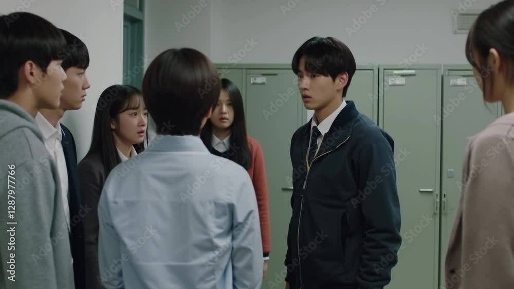 School Bullying Scene in a Korean High School