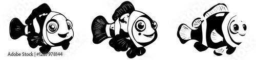 A cartoon flounder fish character is depicted as a modern, flat-bodied plaice marine creature with both eyes on one side of its head, skilled at camouflage and ambushing prey