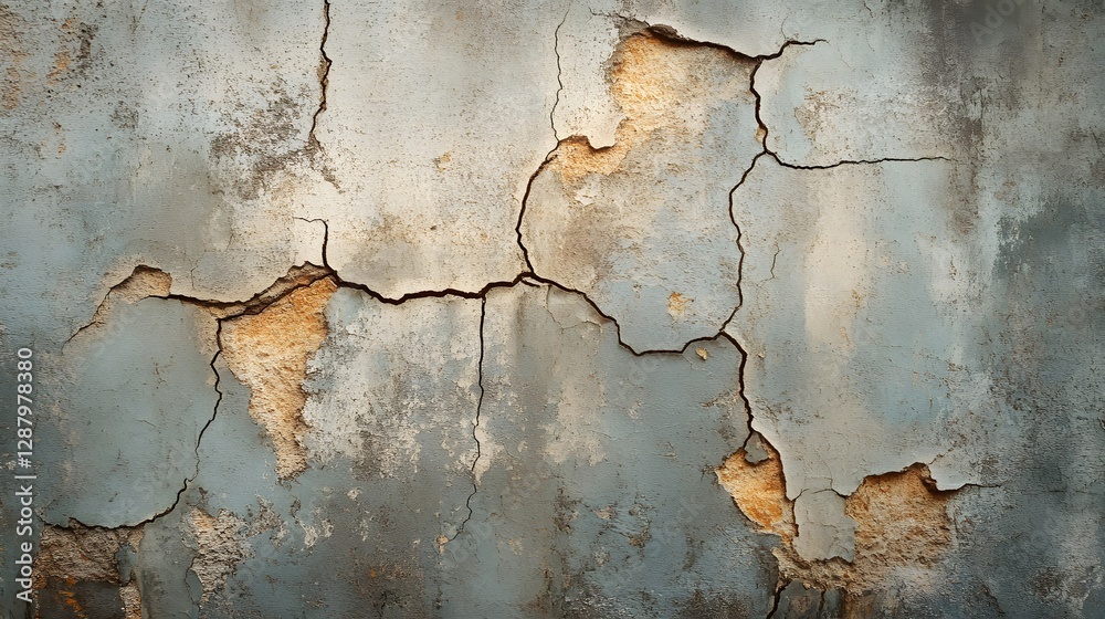 Fototapeta premium Cracked and Weathered Wall Texture