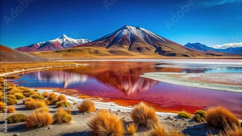 Breathtaking Laguna Colorada, Bolivia: Vibrant Red Lake & Andes Landscape