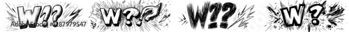 A cartoon comic doodle features a speech bubble with an aggressive expletive curse, representing modern hate and angry talk through explicit swear words and symbols