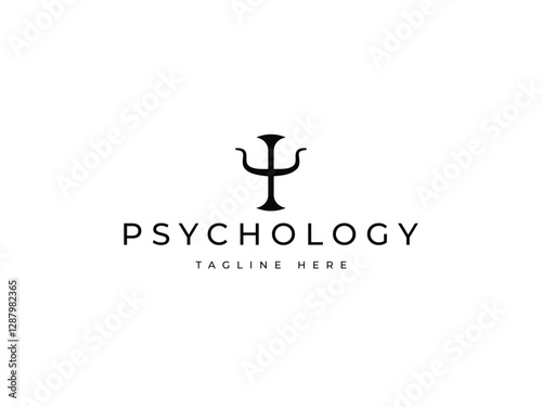 abstract creative psychology symbol logo design