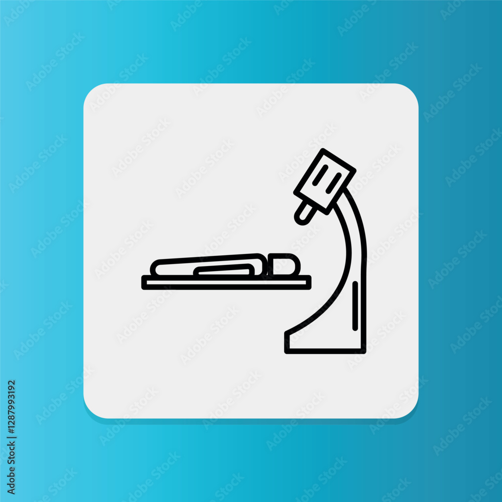 CT Scan icon. Editable stroke. Vector illustration CT Scan icon. Editable stroke. Vector illustration