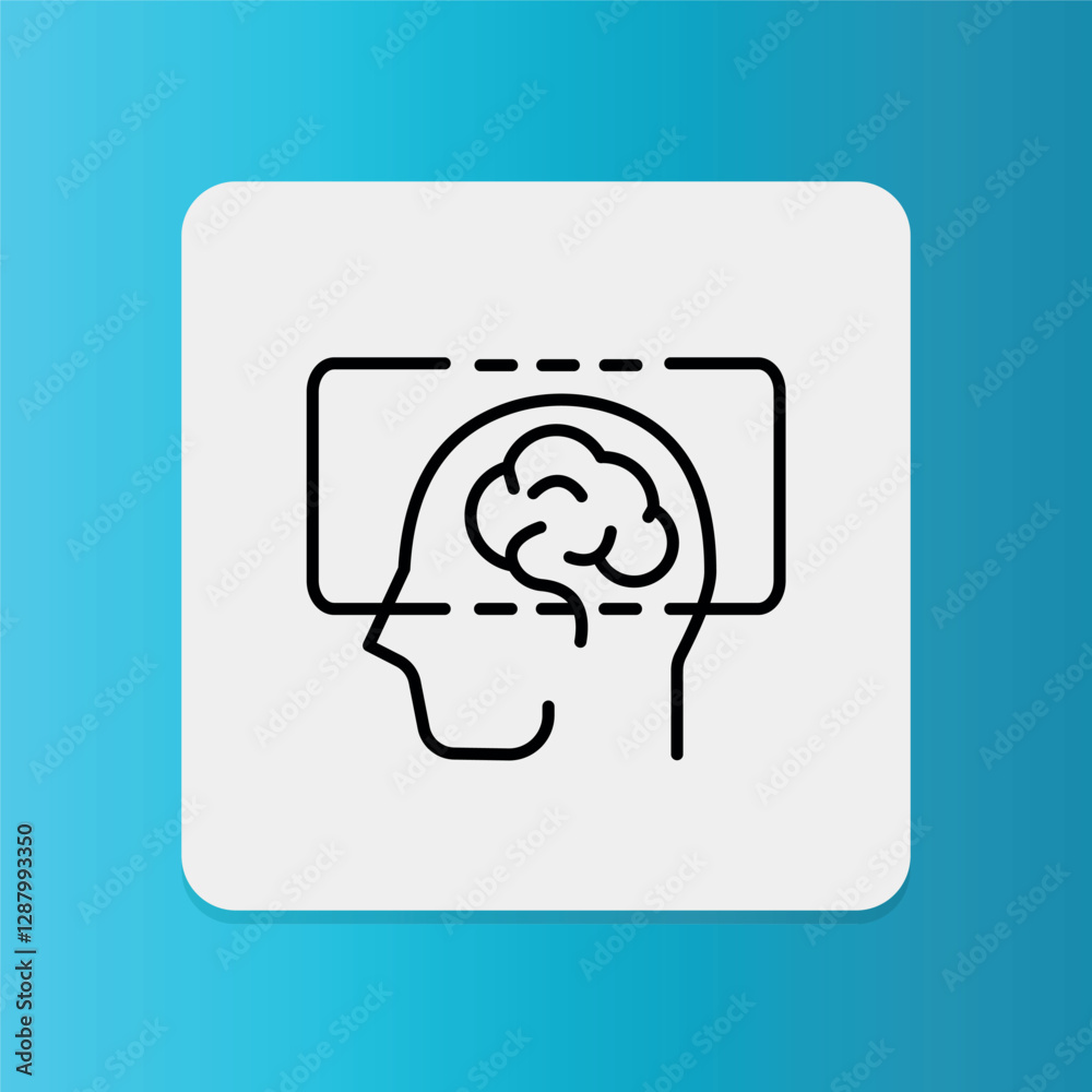 X-Ray Imaging human brain icon. Editable stroke. Vector illustration
X-Ray Imaging human brain icon. Editable stroke. Vector illustration