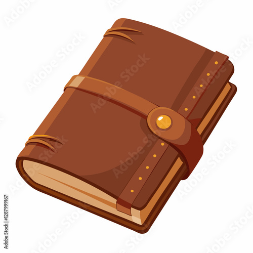 textured brown leather journal 