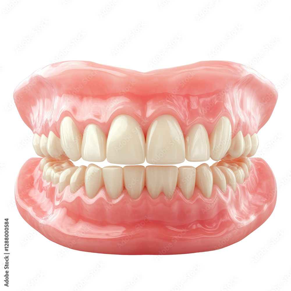 Isolated Artificial Dentures