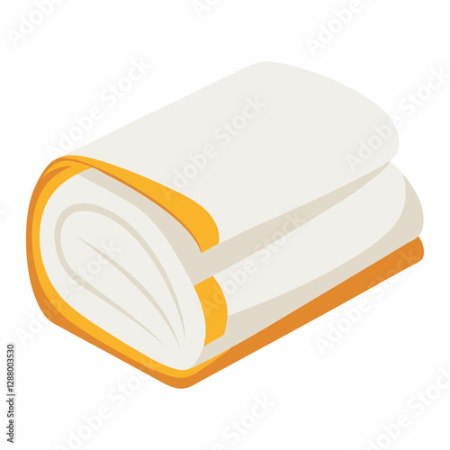 folded white towel