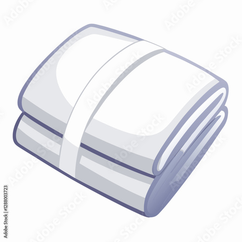 folded white towel