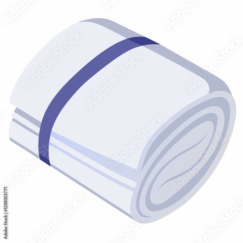 folded white towel