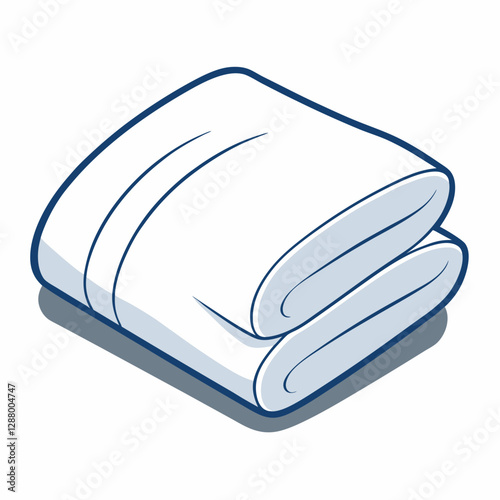 folded white towel