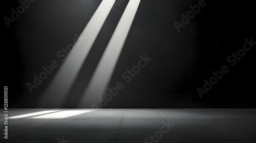 Two Light Beams in Dark Room