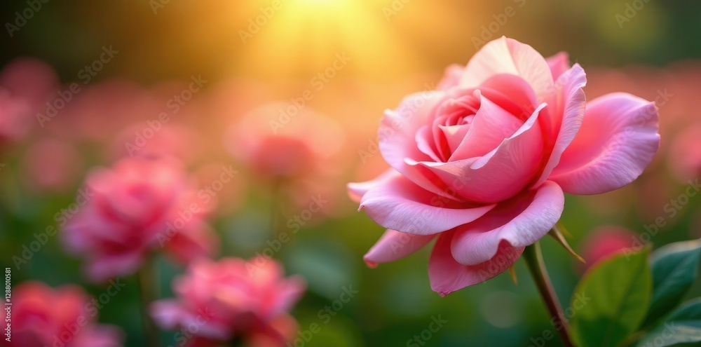 Soft petals unfolding in the gentle morning light, gardenia, flower field, rose Soft petals unfolding in the gentle morning light, gardenia, flower field, rose