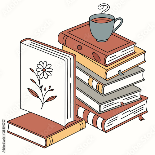 stack of books