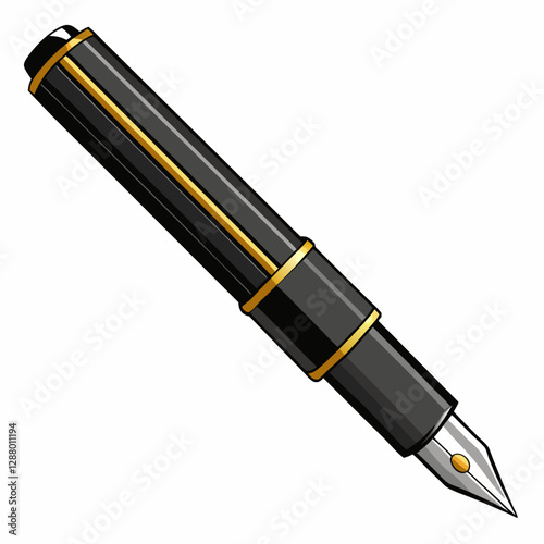 premium black fountain pen 