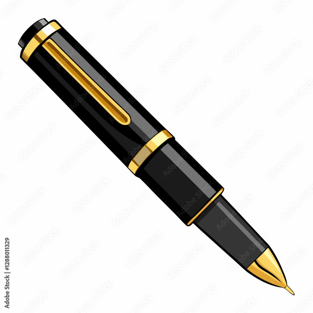 premium black fountain pen 
