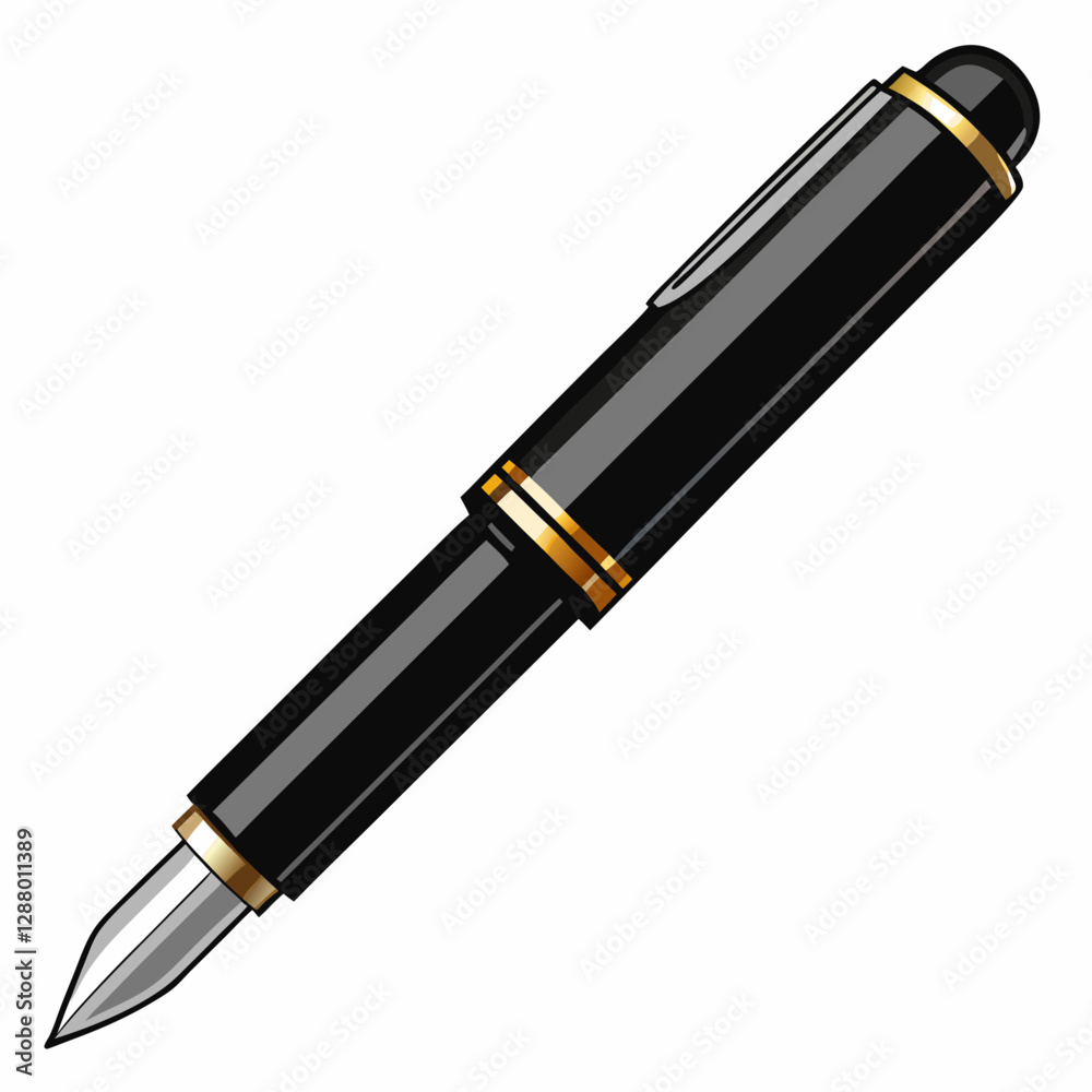premium black fountain pen 