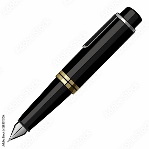 premium black fountain pen 