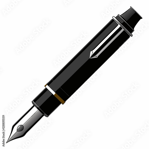 premium black fountain pen 