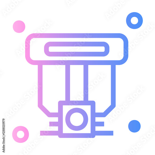 integration Line Gradient Icon