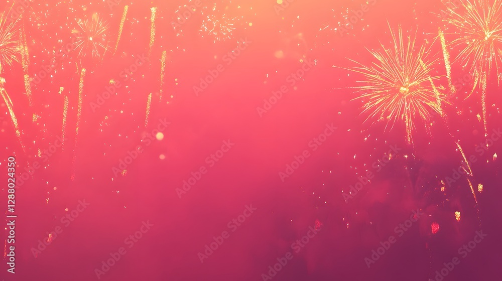 Obraz premium Vibrant sunset hues blending softly, abstract background with warm pink and orange tones, ideal for uplifting visuals.