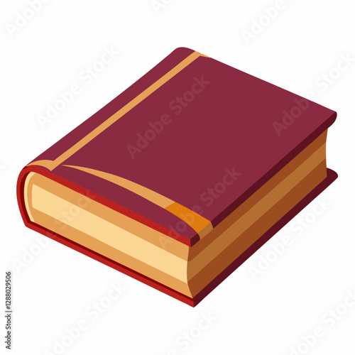 classic hardcover book with blank cover