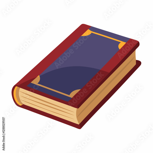 classic hardcover book with blank cover