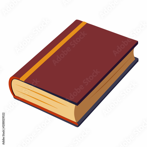 classic hardcover book with blank cover