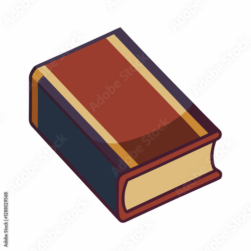 classic hardcover book with blank cover