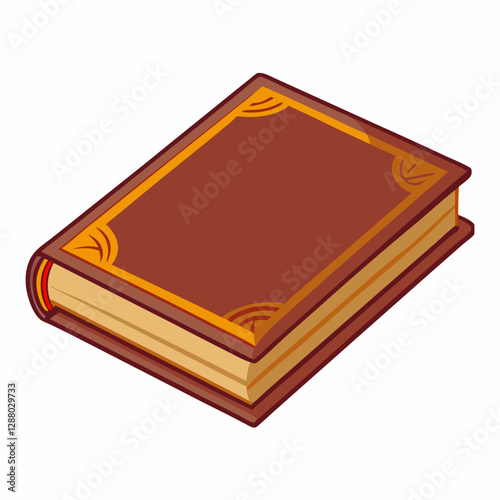 classic hardcover book with blank cover