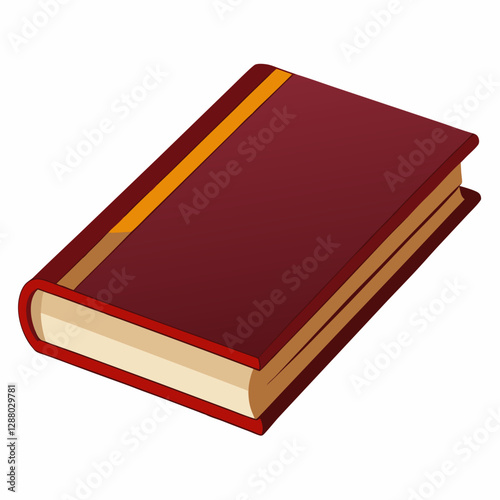 classic hardcover book with blank cover