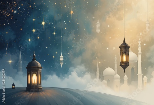 Ramadan Islamic mosque background