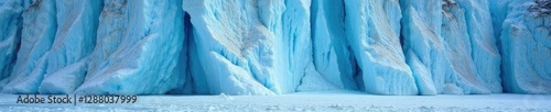 Vertical ice wall with dust-covered crevasses, glacier, landscape, alpinism