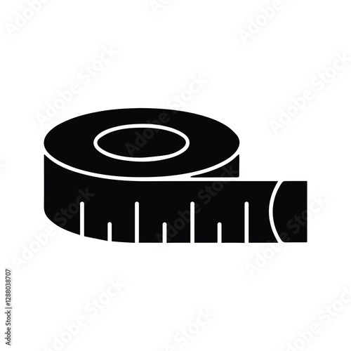 Measuring Tools Icon. Measuring Tape Illustration. Tailor's Measuring Tools. Construction Worker's Measuring Tools.