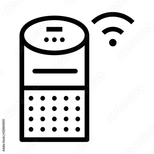 voice assistant Line Icon