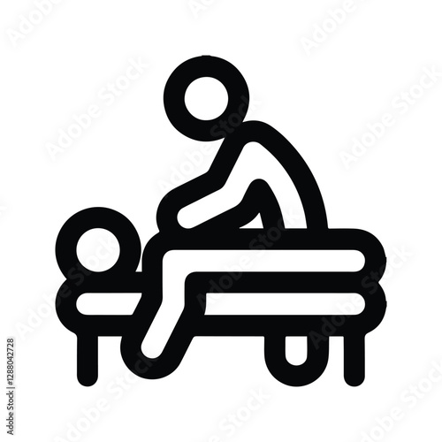 Massage icon. Illustration of Massage Services for Spa. Relaxation.
