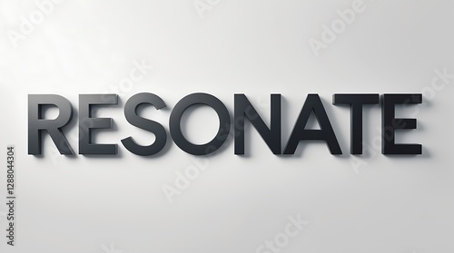 The term resonate is displayed prominently in bold letters against a neutral background, highlighting its significance in various contexts