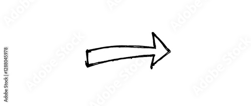 Vector Black hand drawn arrow