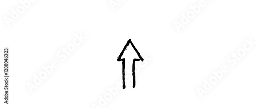 Vector Black hand drawn arrow