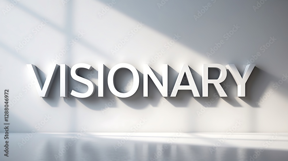 Text casting shadows in a contemporary setting with clean lines and soft light Text casting shadows in a contemporary setting with clean lines and soft light