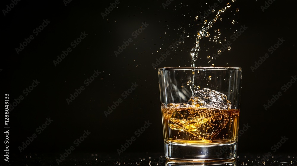 A detailed close-up photograph of a glass containing alcohol, emphasizing its finer points