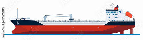 Illustration of a cargo ship.