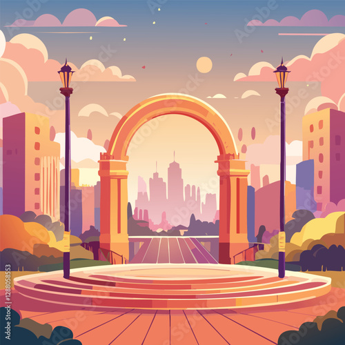 vector illustration of city