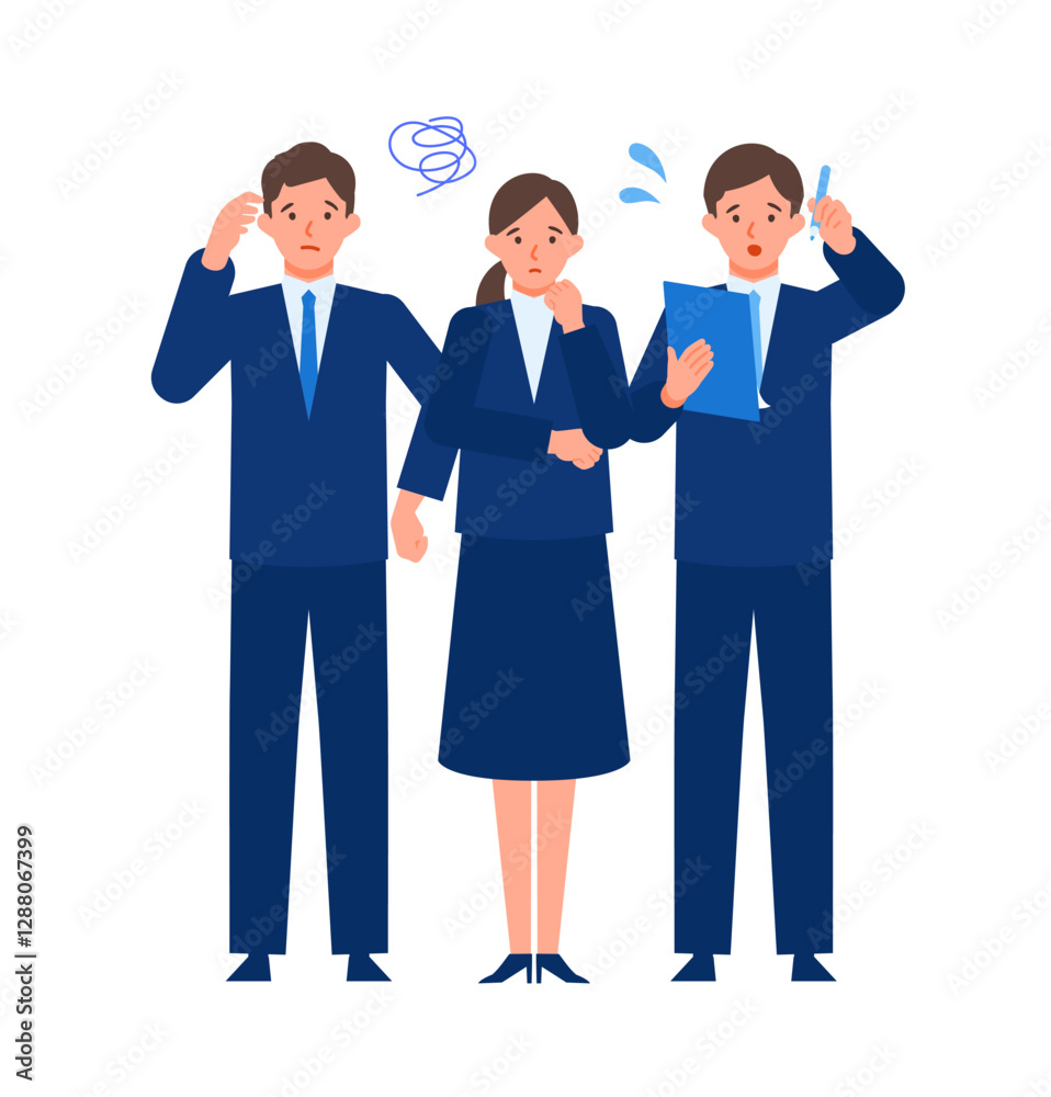 Concept for Problem Solving. Working people cartoon character head collection set. People face profiles avatars and icons. Close up image of negative people. Concept for Problem Solving. Working people cartoon character head collection set. People face profiles avatars and icons. Close up image of negative people.