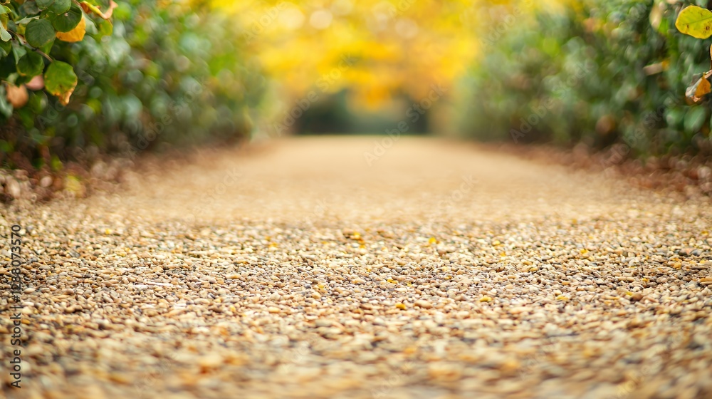 Autumn Path Through Golden Leaves Autumn Path Through Golden Leaves