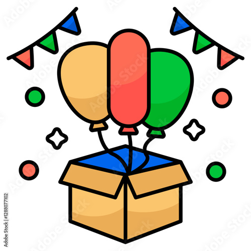 Creative design icon of balloons