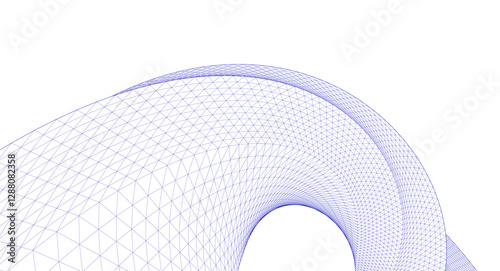 abstract geometric shape 3d illustration