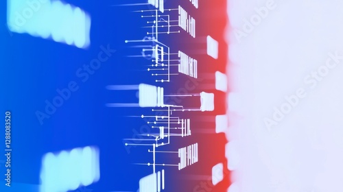 Visual video effects, such as stripes on the background of a television screen, create a glitch noise static VFX resembling a CRT tv screen with no signal